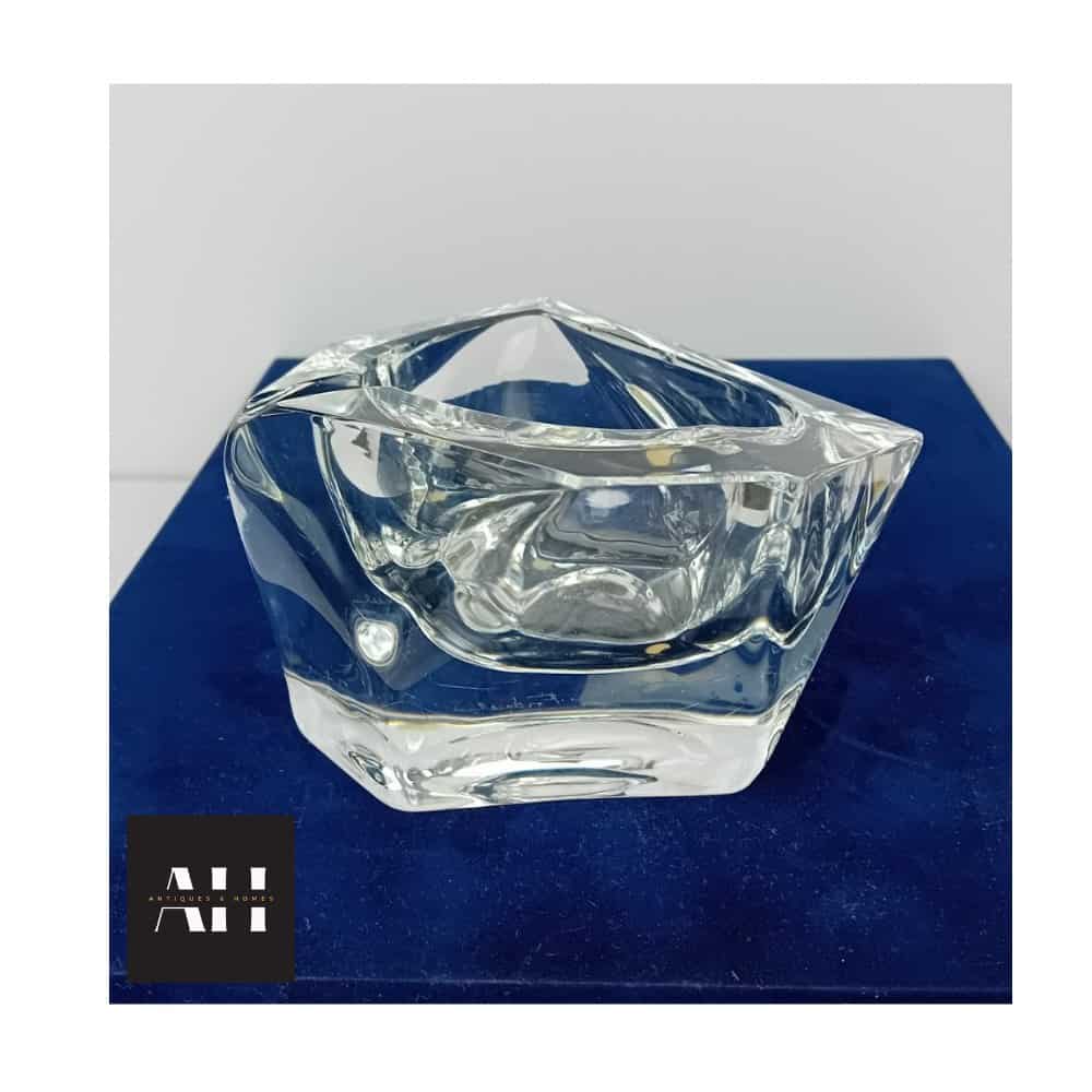 Daum Glass Mid-Century Crystal Ashtray — Signed, 1960s–70s - Image 5
