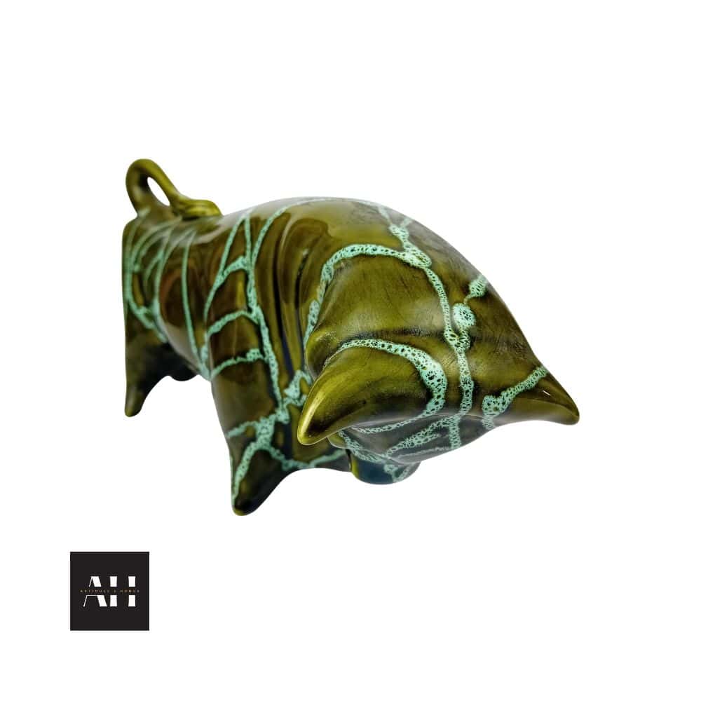 Trentham Art Pottery Bull – Colin Melbourne Design (1950s) - Image 6
