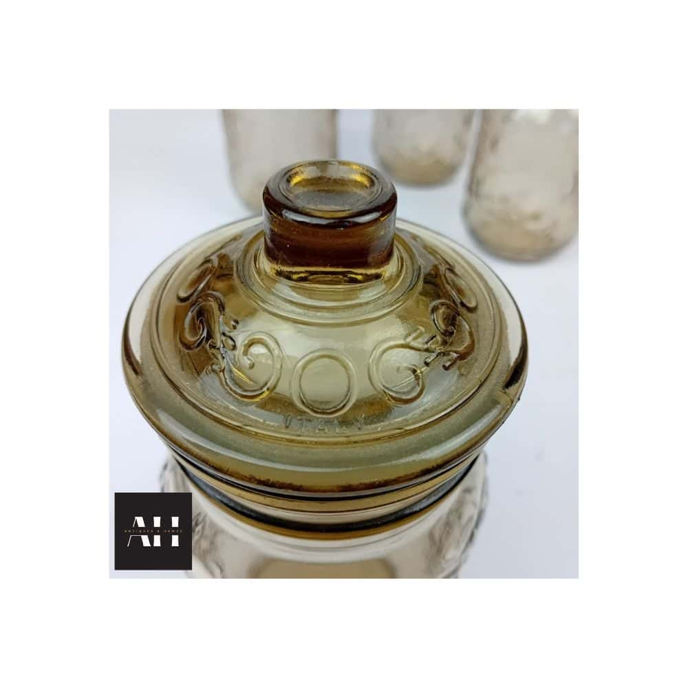 Vintage Storage Jars – Set of 4 (1970s, Italy) - Image 5