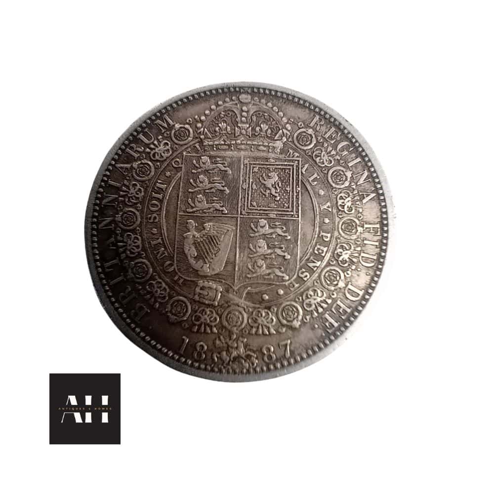 1887 Half Crown, Queen Victoria Jubilee Head, High Grade - Image 6
