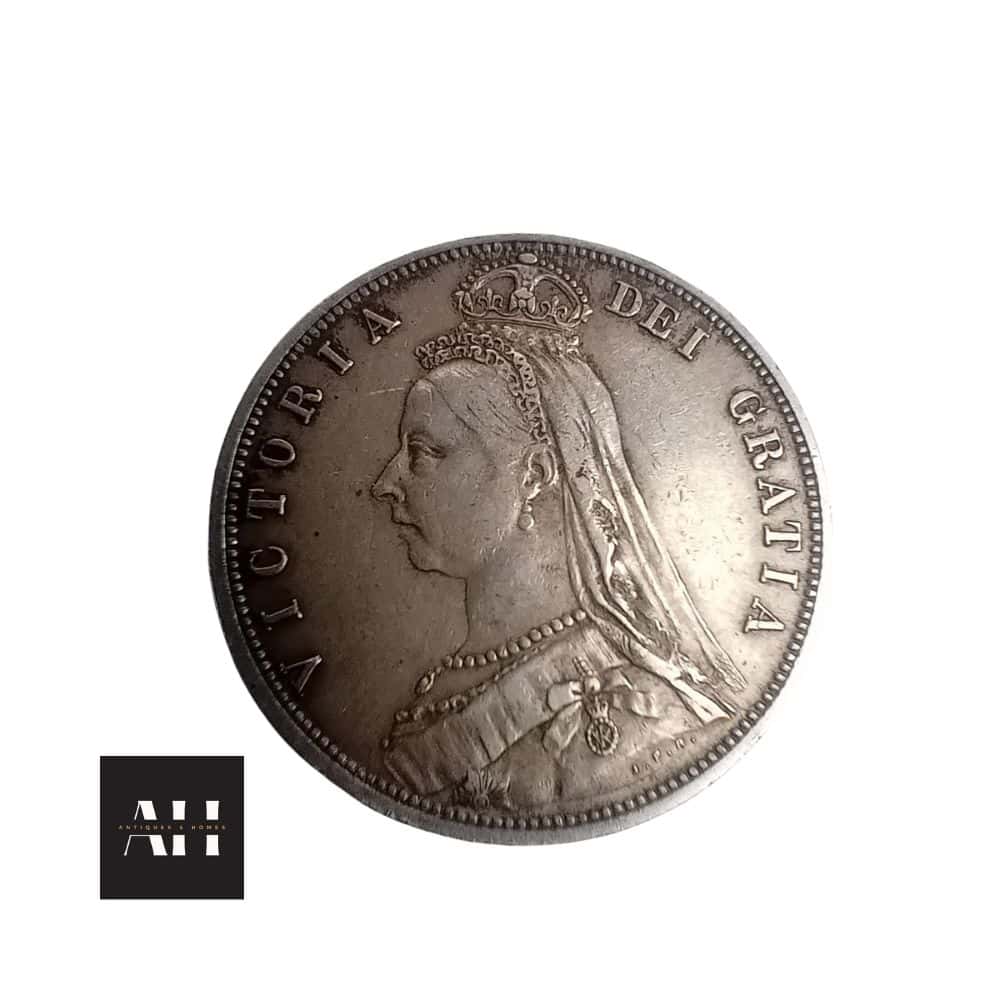 1887 Half Crown, Queen Victoria Jubilee Head, High Grade - Image 5