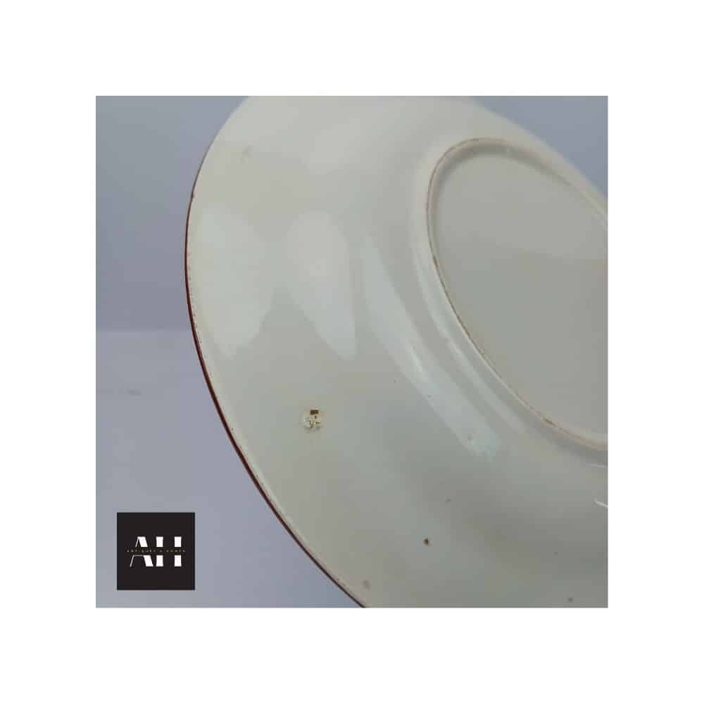 19th-Century French Faience Plate - Exotic Bird Motif - Image 7