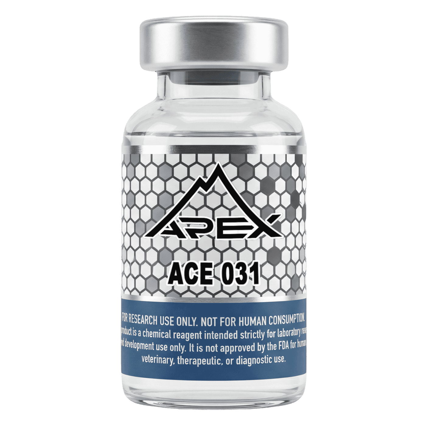 ACE 031 lyophilized research peptide vial – Apex Laboratory