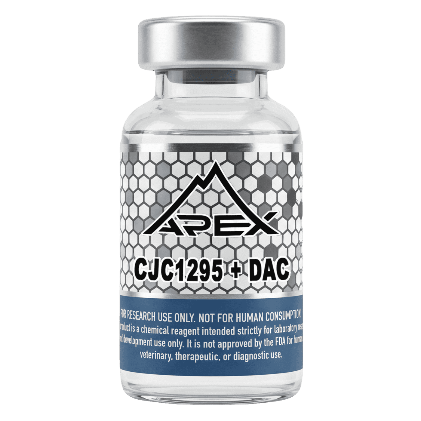 CJC-1295 with DAC lyophilized research peptide vial – Apex Laboratory