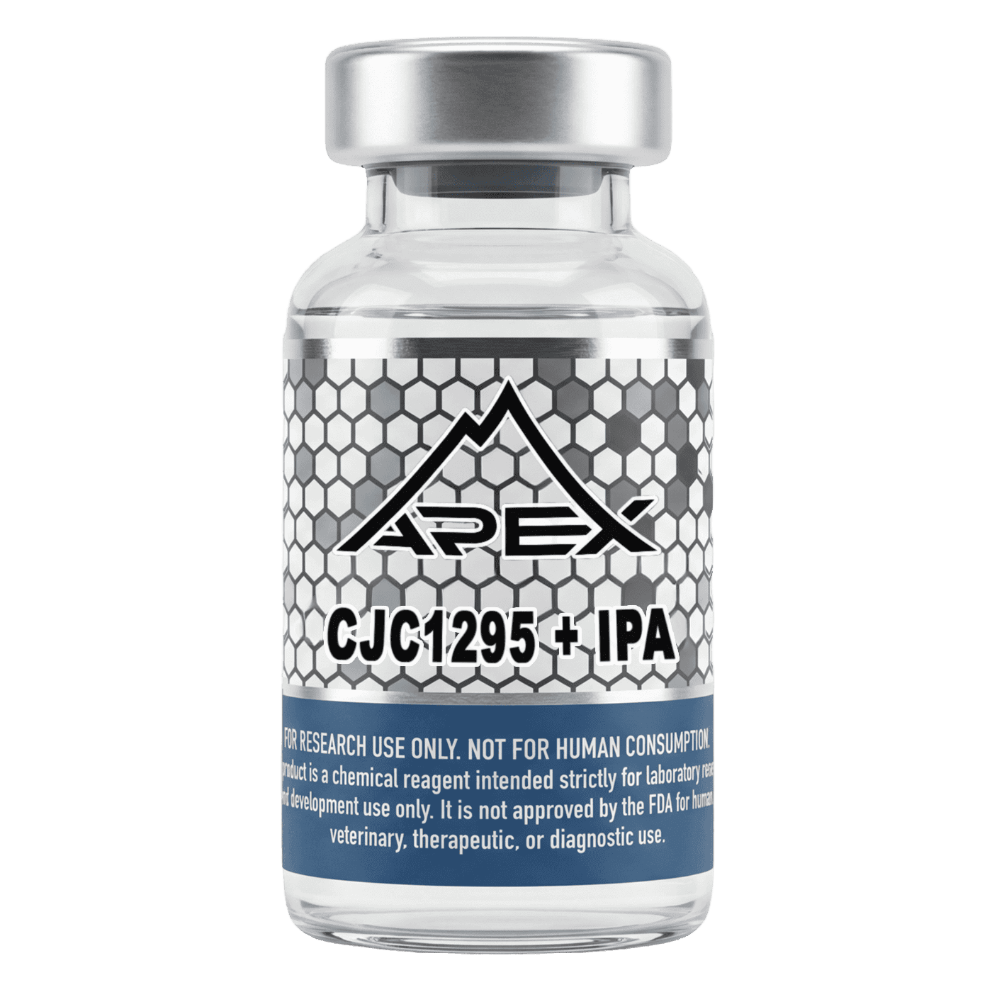 CJC-1295 + Ipamorelin lyophilized research peptide vial – Apex Laboratory