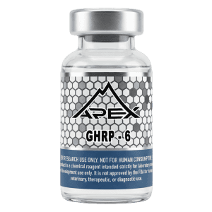 GHRP-6 lyophilized research peptide vial – Apex Laboratory
