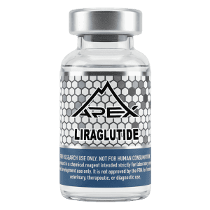 Liraglutide lyophilized research peptide vial — Apex Laboratory