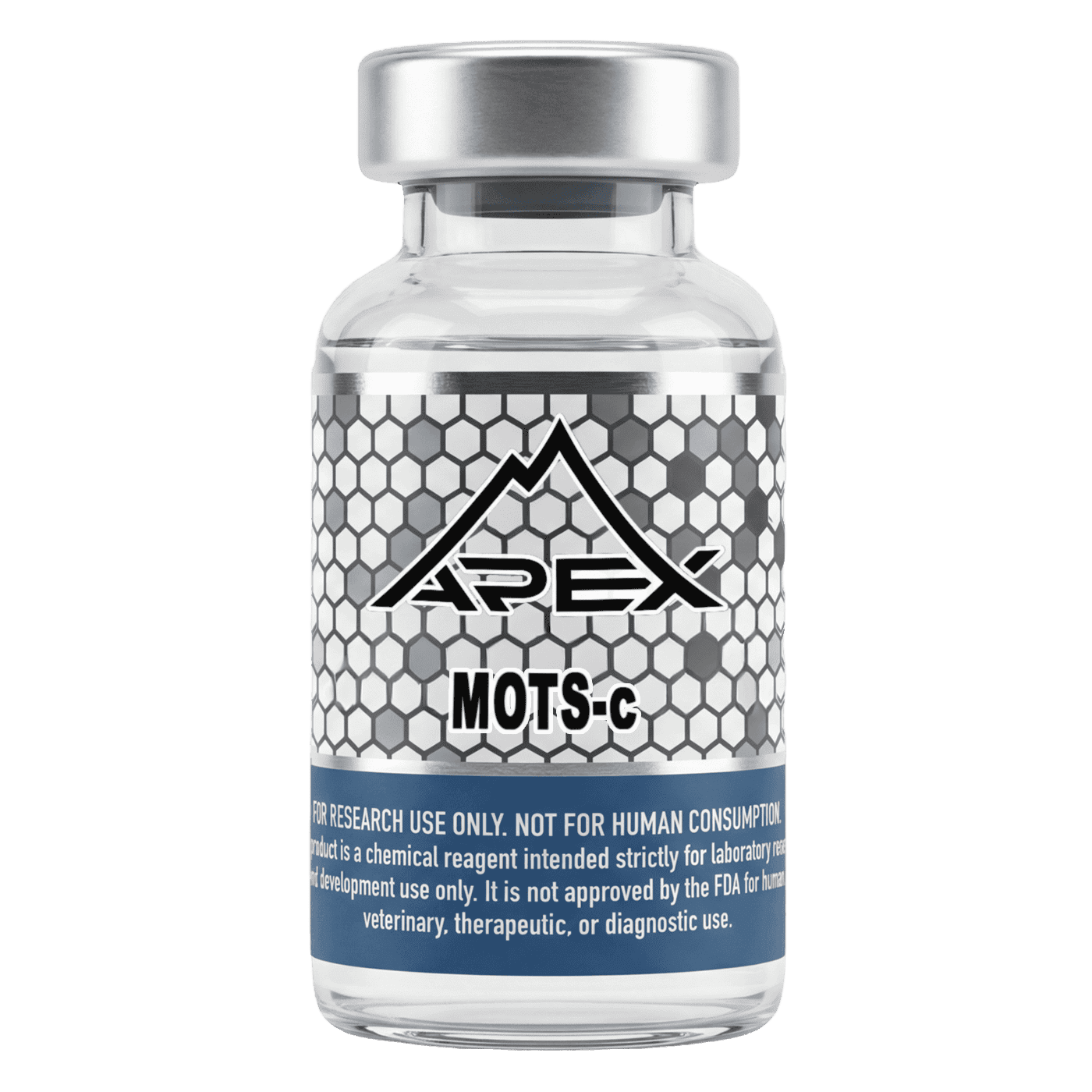 MOTS-c (Human) lyophilized research peptide vial — Apex Laboratory