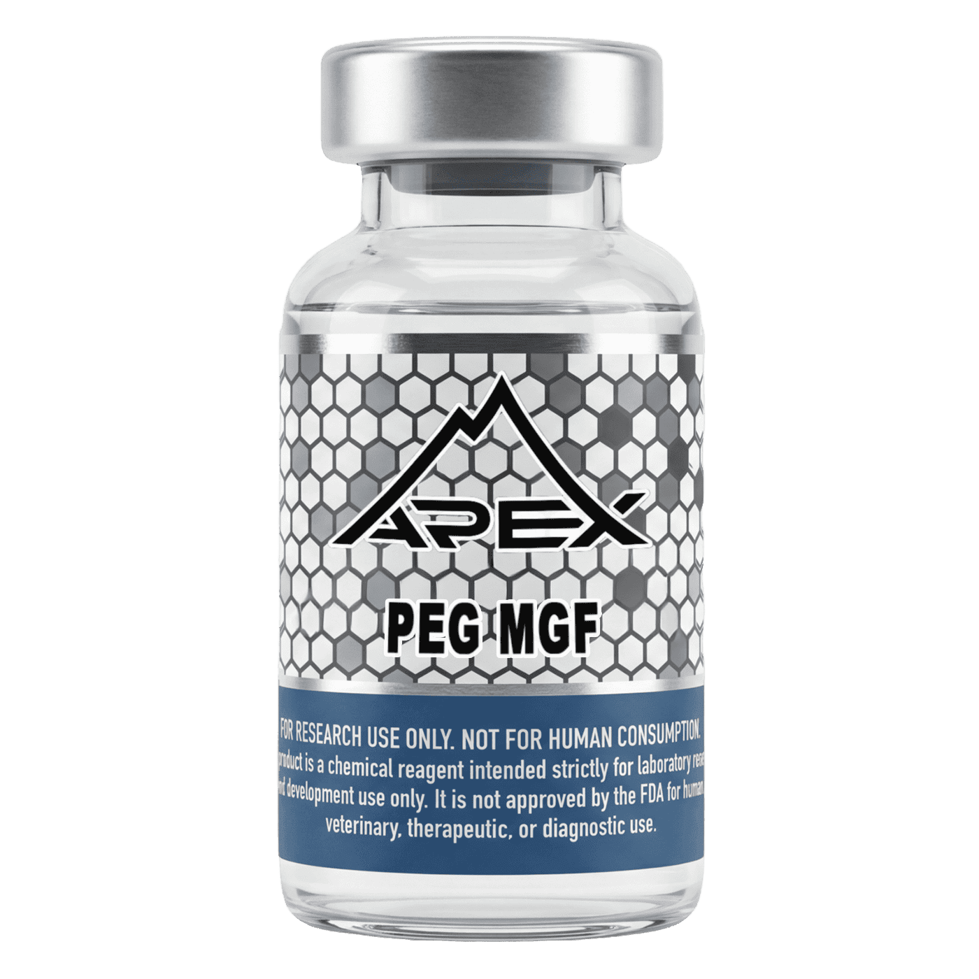 PEG-MGF 2mg lyophilized research peptide vial — Apex Laboratory
