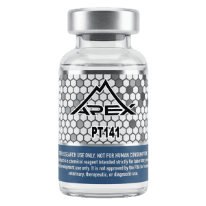 PT-141 10mg lyophilized research peptide vial — Apex Laboratory