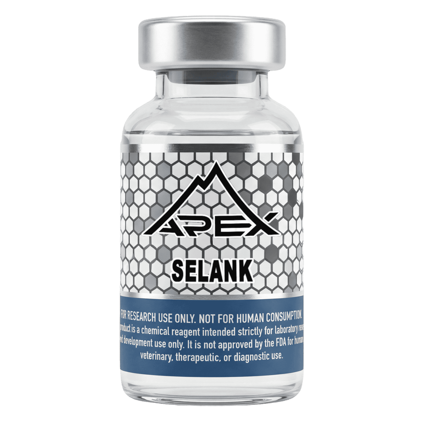 Selank lyophilized research peptide vial — Apex Laboratory
