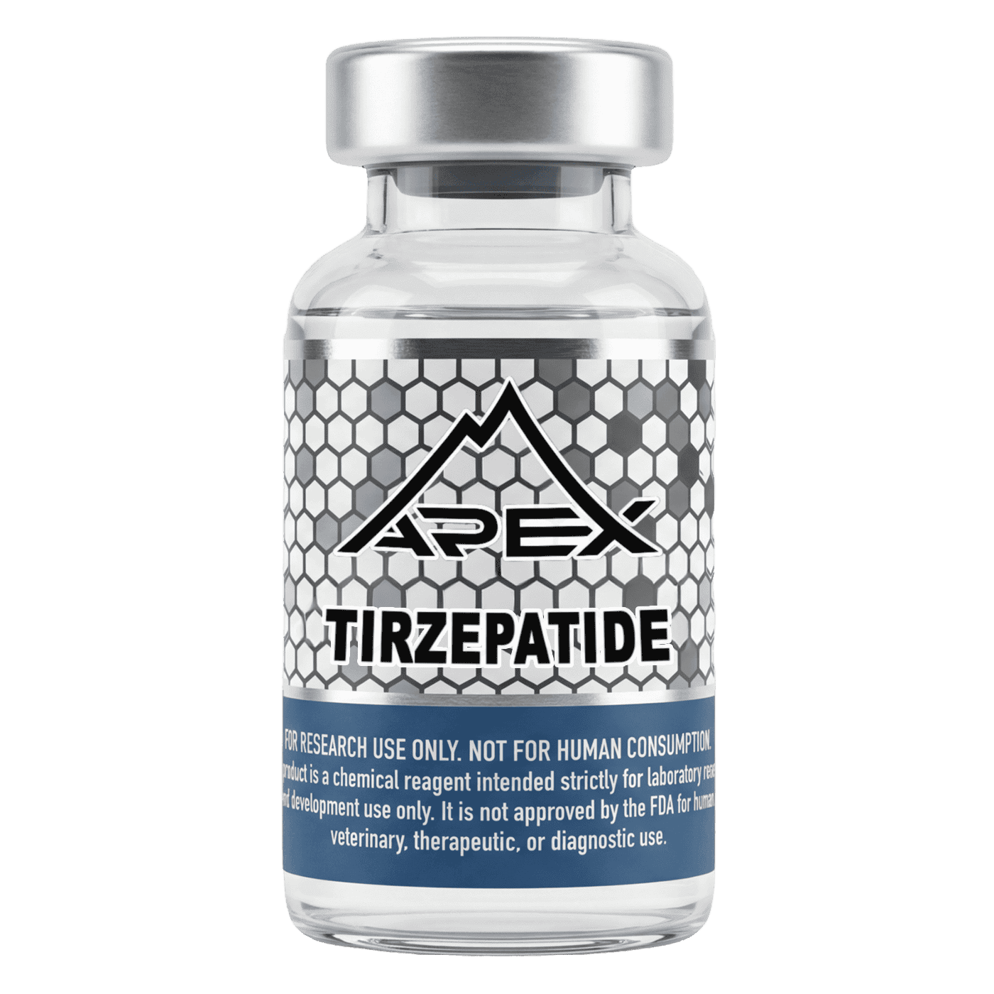 Tirzepatide lyophilized research peptide vial – Apex Laboratory