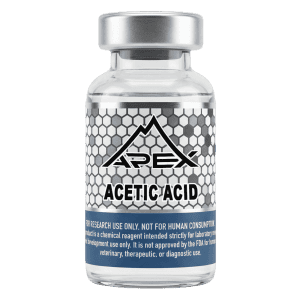 Acetic Acid Solution 1% (10ml) sterile research solvent vial — Apex Laboratory