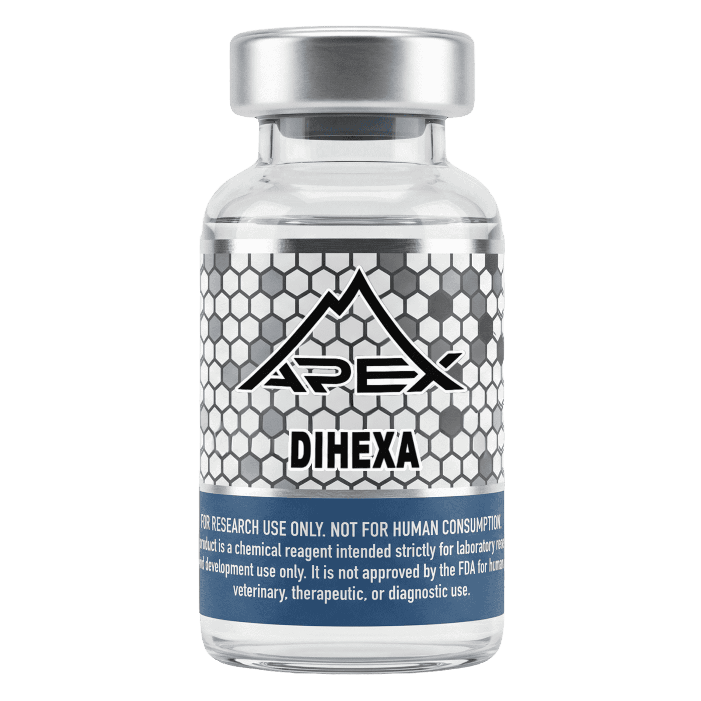 Dihexa 10mg (60pcs) research compound capsule bottle — Apex Laboratory