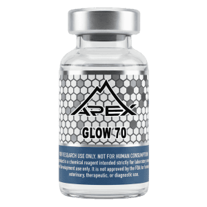 Glow Blend 70mg lyophilized peptide blend vial — Apex Laboratory