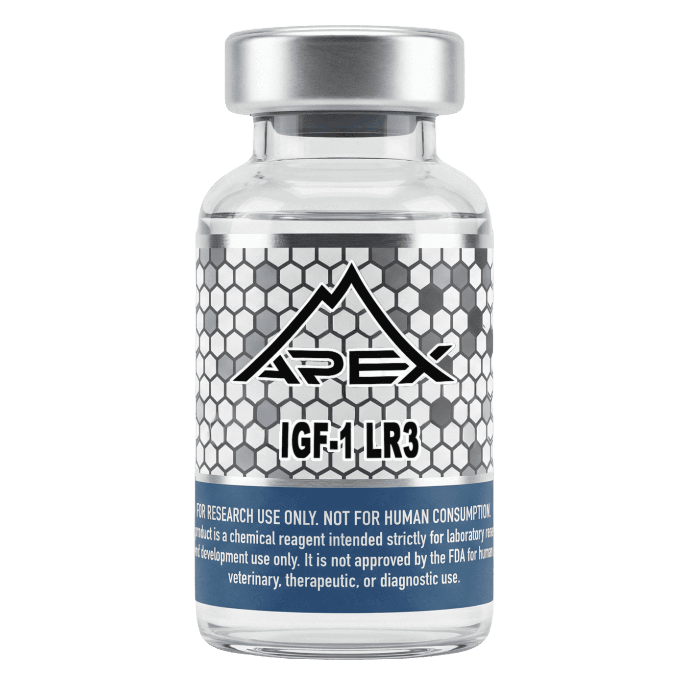 IGF-1 LR3 lyophilized research peptide vial — Apex Laboratory
