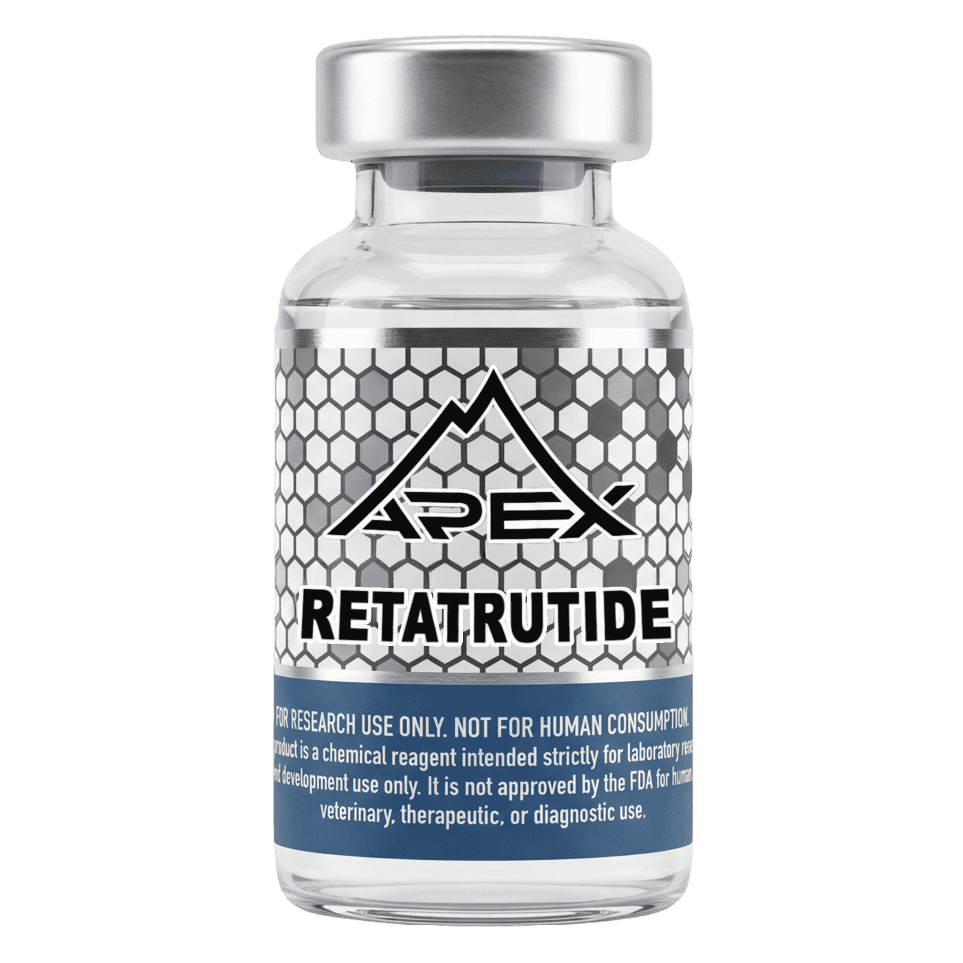 Retatrutide lyophilized research peptide vial - Apex Laboratory