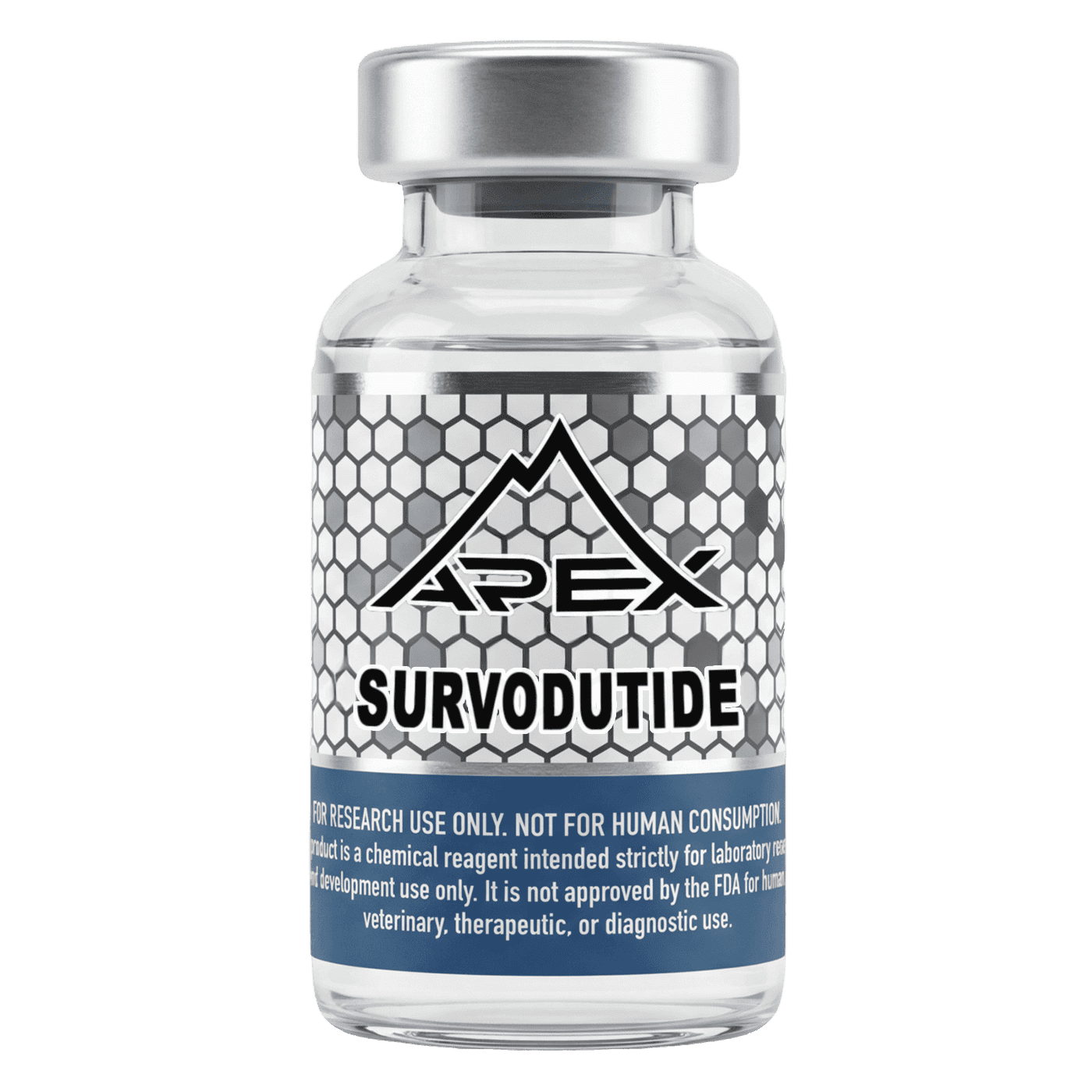 Survodutide 10mg lyophilized research peptide vial — Apex Laboratory