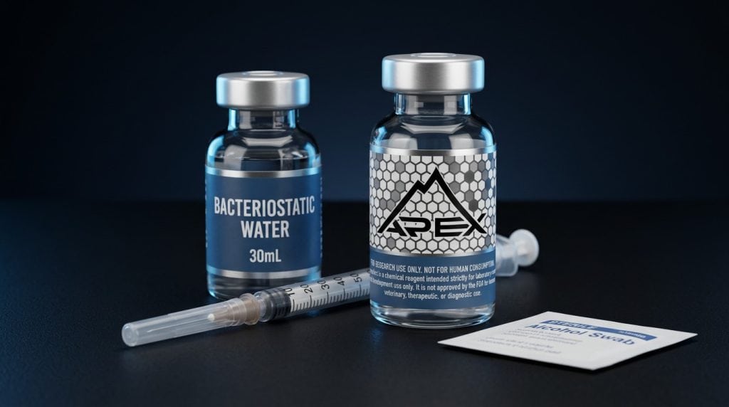 How to reconstitute lyophilized peptides with bacteriostatic water — step-by-step research protocol — Apex Laboratory