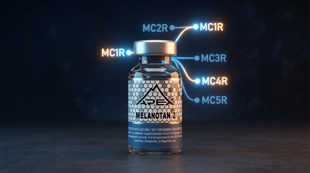 Melanotan II melanocortin receptor agonist research peptide with MC receptor pathway — Apex Laboratory