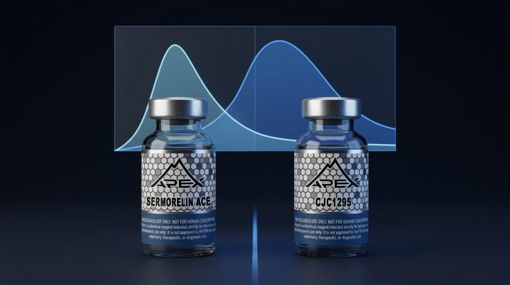 Sermorelin vs CJC-1295 GHRH analog comparison with GH release profiles — Apex Laboratory
