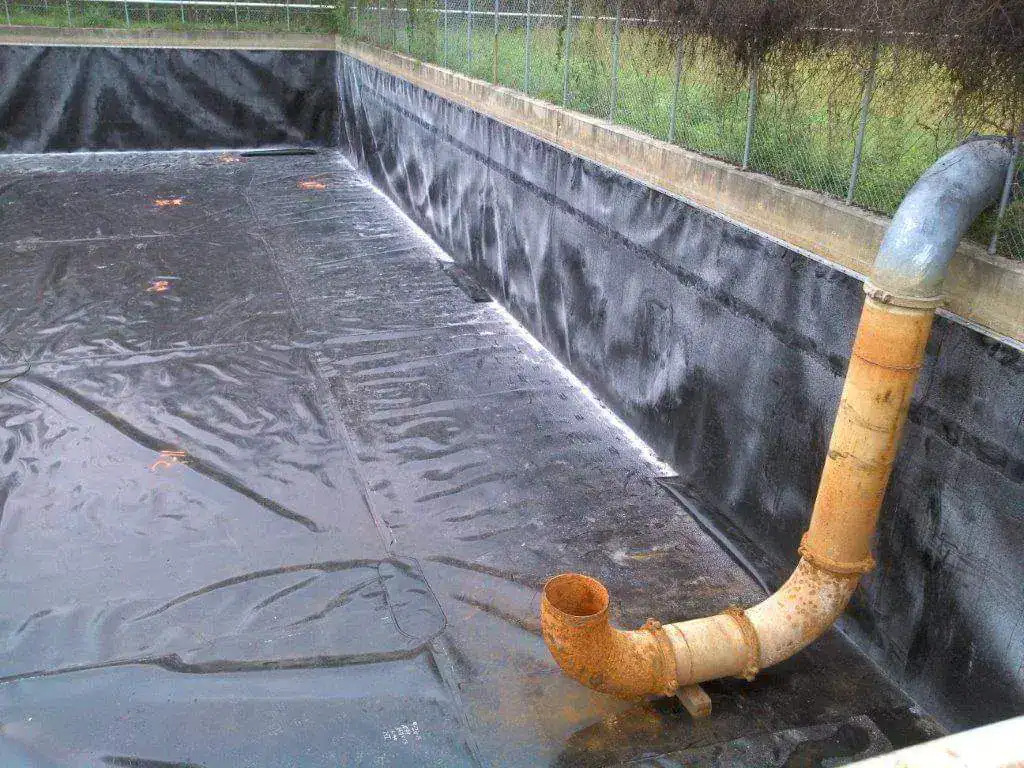 Chemical-resistant HDPE liner for industrial wastewater treatment lagoons and secondary containment