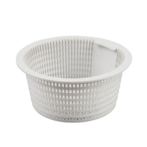 Ronde witte plastic mand voor gebruik in keuken