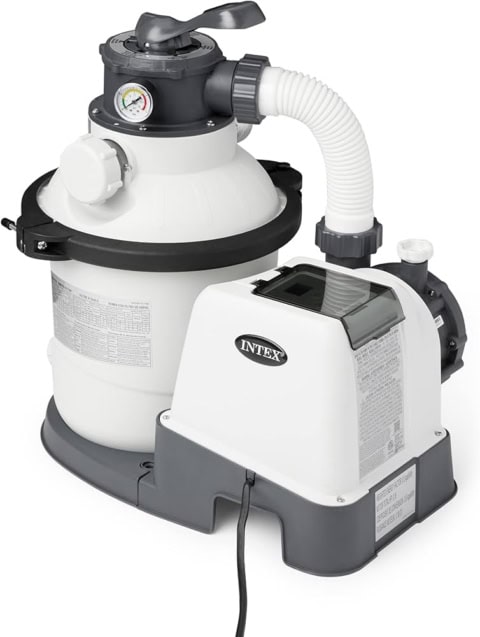 Intex zandfilterpomp voor zwembad.