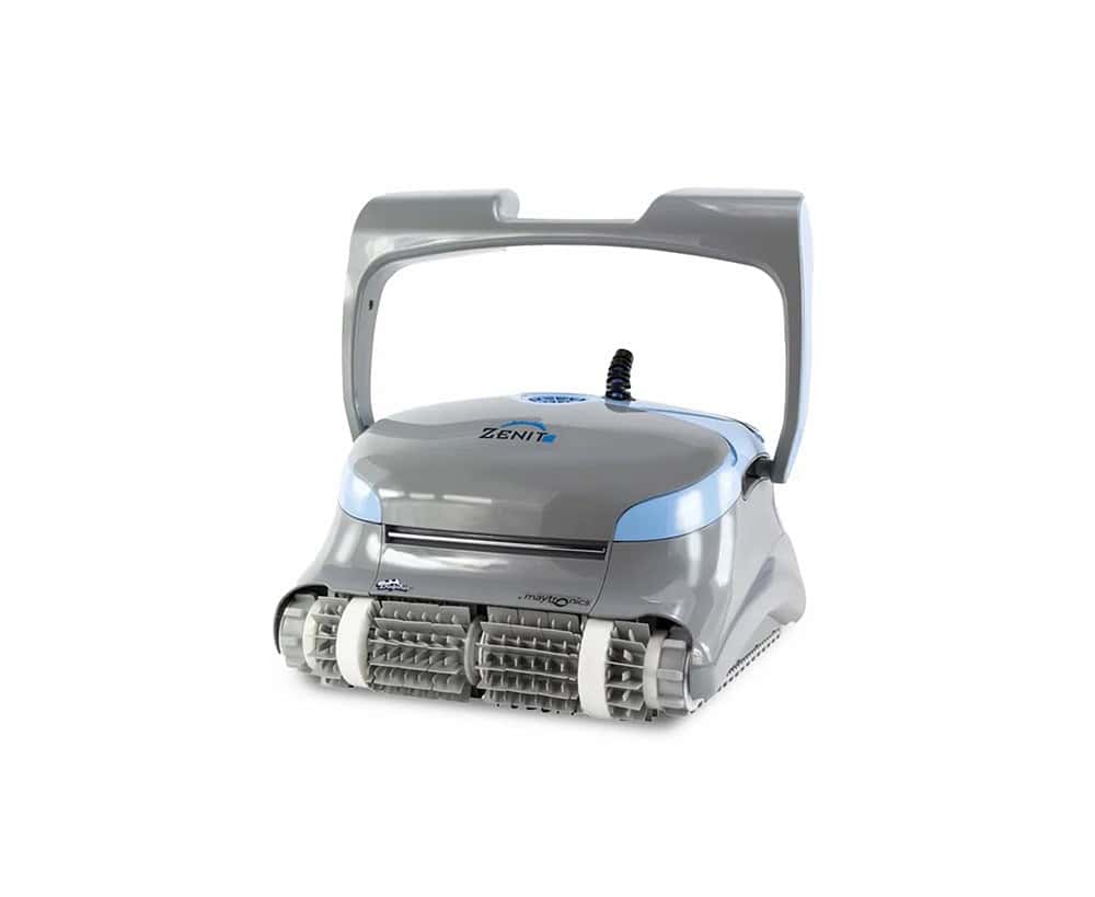 Automatische zwembadrobot zuiveraar met grijze behuizing