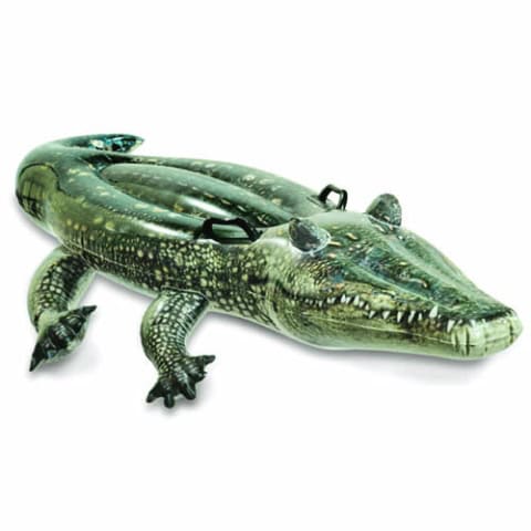 Opblaasbare krokodil voor waterplezier