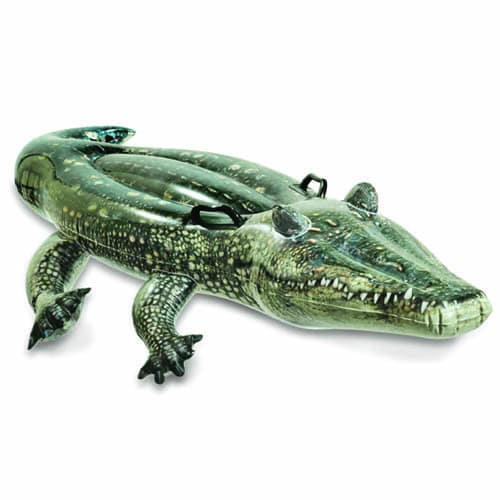 Opblaasbare krokodil voor waterplezier