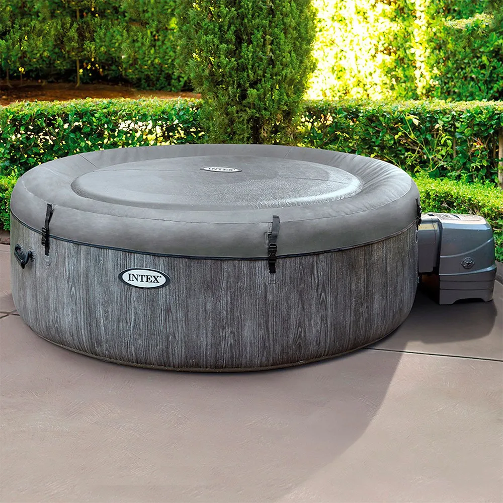 intex purespa bubble greywood deluxe