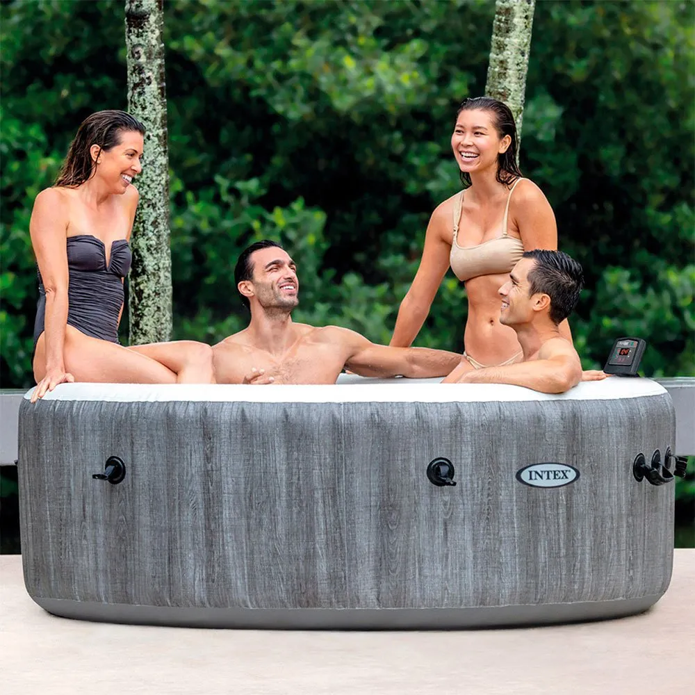 intex purespa bubble greywood deluxe