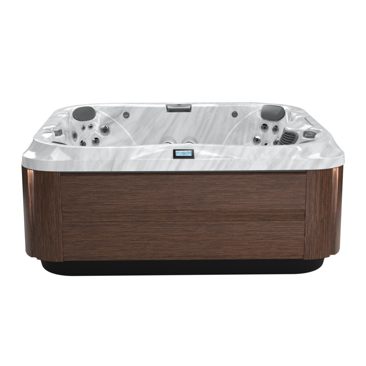 Luxe houten hot tub met massagejets