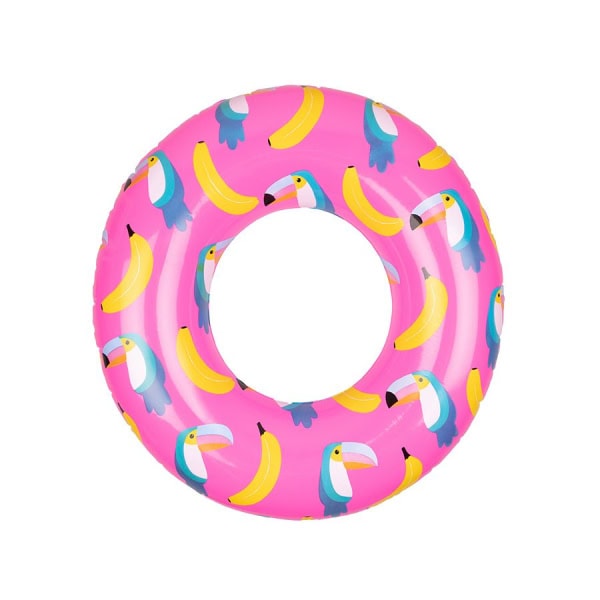 Roze zwemband met toekans en bananen