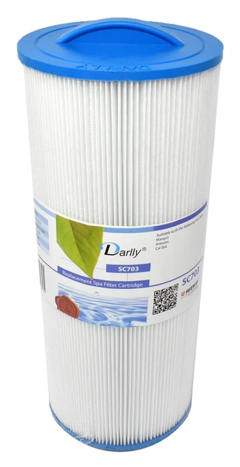 Darly spa filtercartridge met blauwe deksel