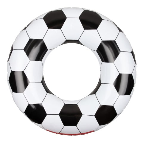 Opblaasbare zwemband in voetbalontwerp.