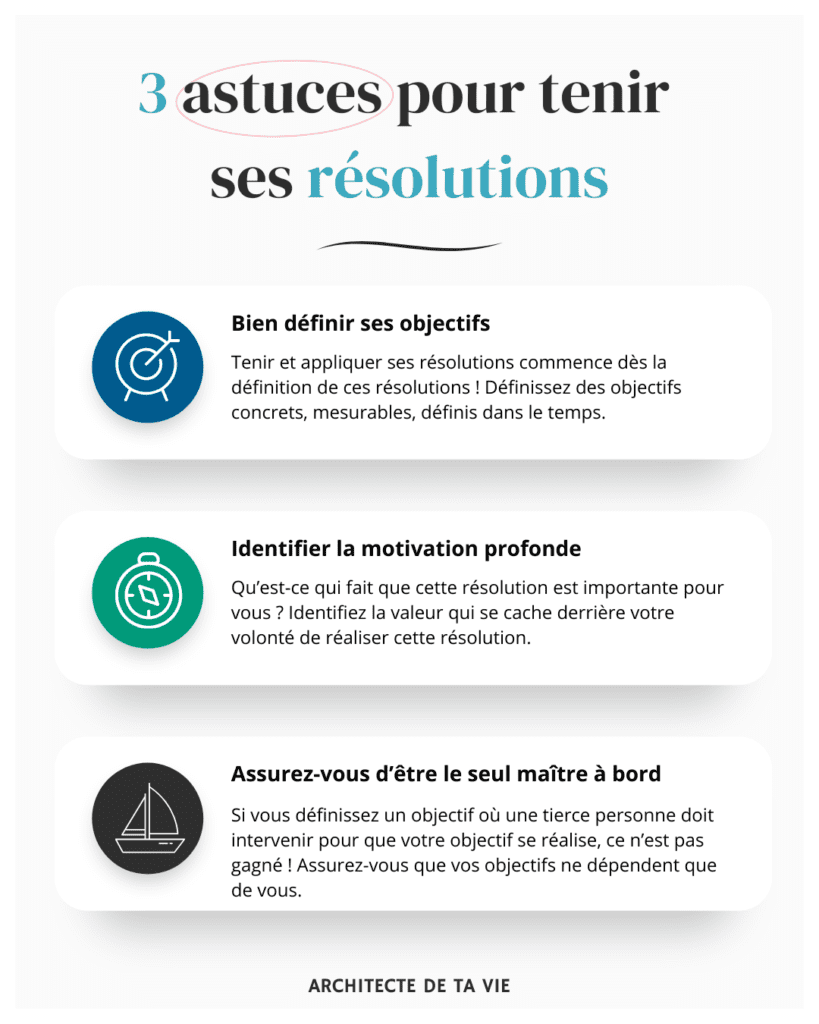 3 astuces pour tenir ses résolutions
