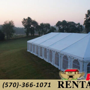 30 x 75 Frame Tent rental in Northampton County NEPA