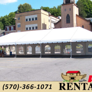 20 x 50 Frame Tent rental in Columbia County NEPA