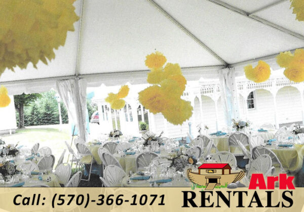 30 x 45 Frame Tent rental in Carbon County NEPA