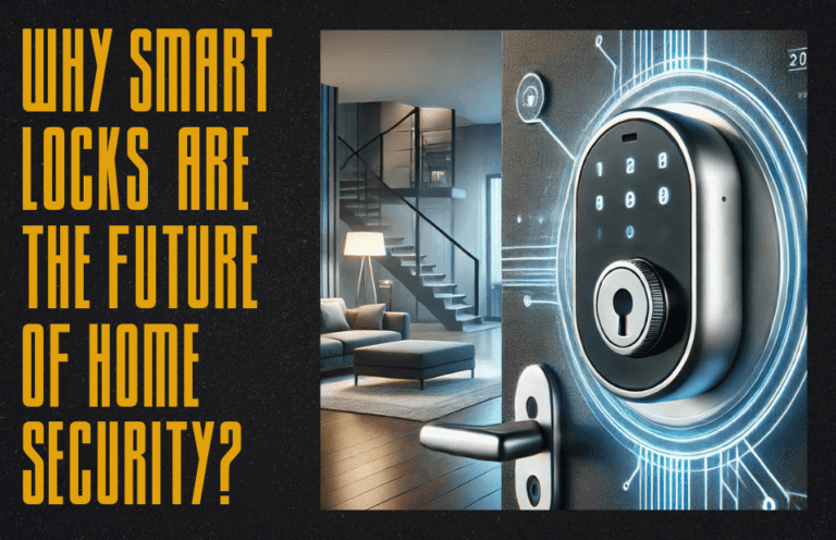 Advanced digital smart lock on modern home door, illustrating innovative home security technology, digital keypad, and keyless entry system for enhanced safety and convenience.