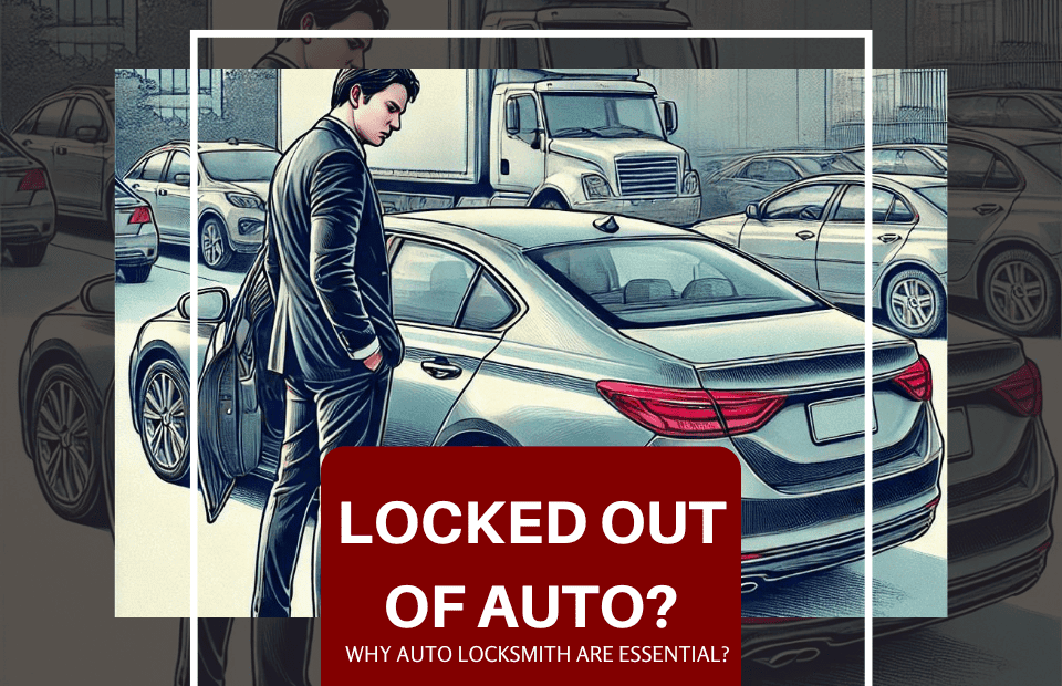 Locksmith opening car door in parking lot, auto lockout service, car key replacement, emergency car locksmith, 24/7 automotive locksmith services.