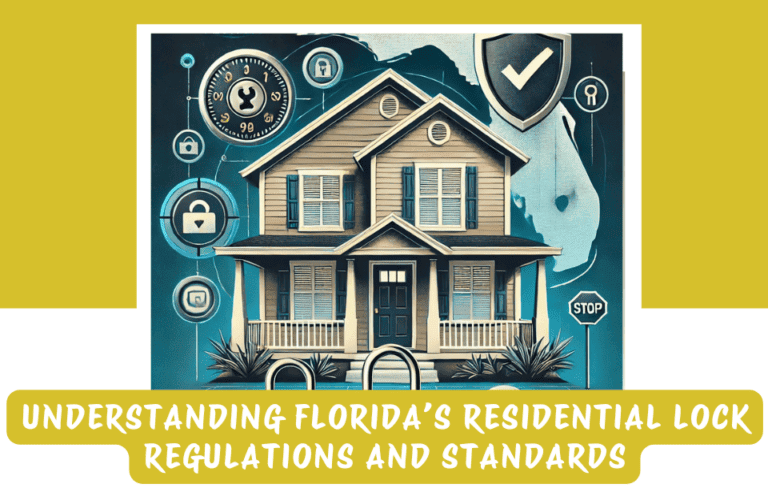 Locksmith services for residential homes in Florida, home security lock regulation and standards, emergency lockout assistance FL.