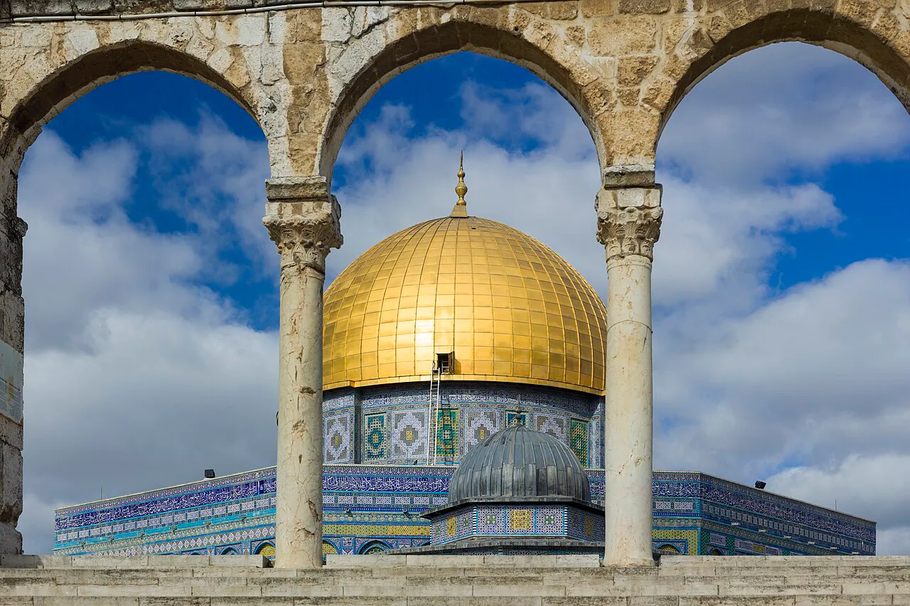 قبة الصخرة في القدس في فلسطين
