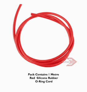 1/16mm Section RED SILICONE 60 Shore O-Ring Cord