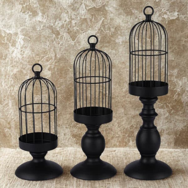 Shadowlight – 3-pack smidesljushållare i industriell design