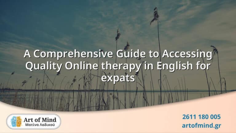 Illustration representing a comprehensive guide to accessing quality online therapy services in English tailored for expatriates facing cultural adjustment and emotional challenges while living abroad.