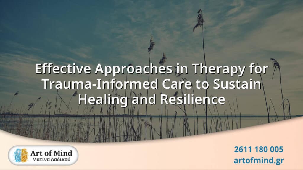 Therapy session focused on trauma-informed care highlighting safety, trust, and empowerment to support healing and resilience in individuals facing emotional challenges.