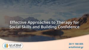 Therapeutic approaches to enhance social skills and build confidence through evidence-based techniques in a supportive, confidential environment at Art of Mind center.
